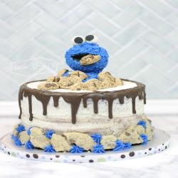 Cookie Monster cake smashcake 2023